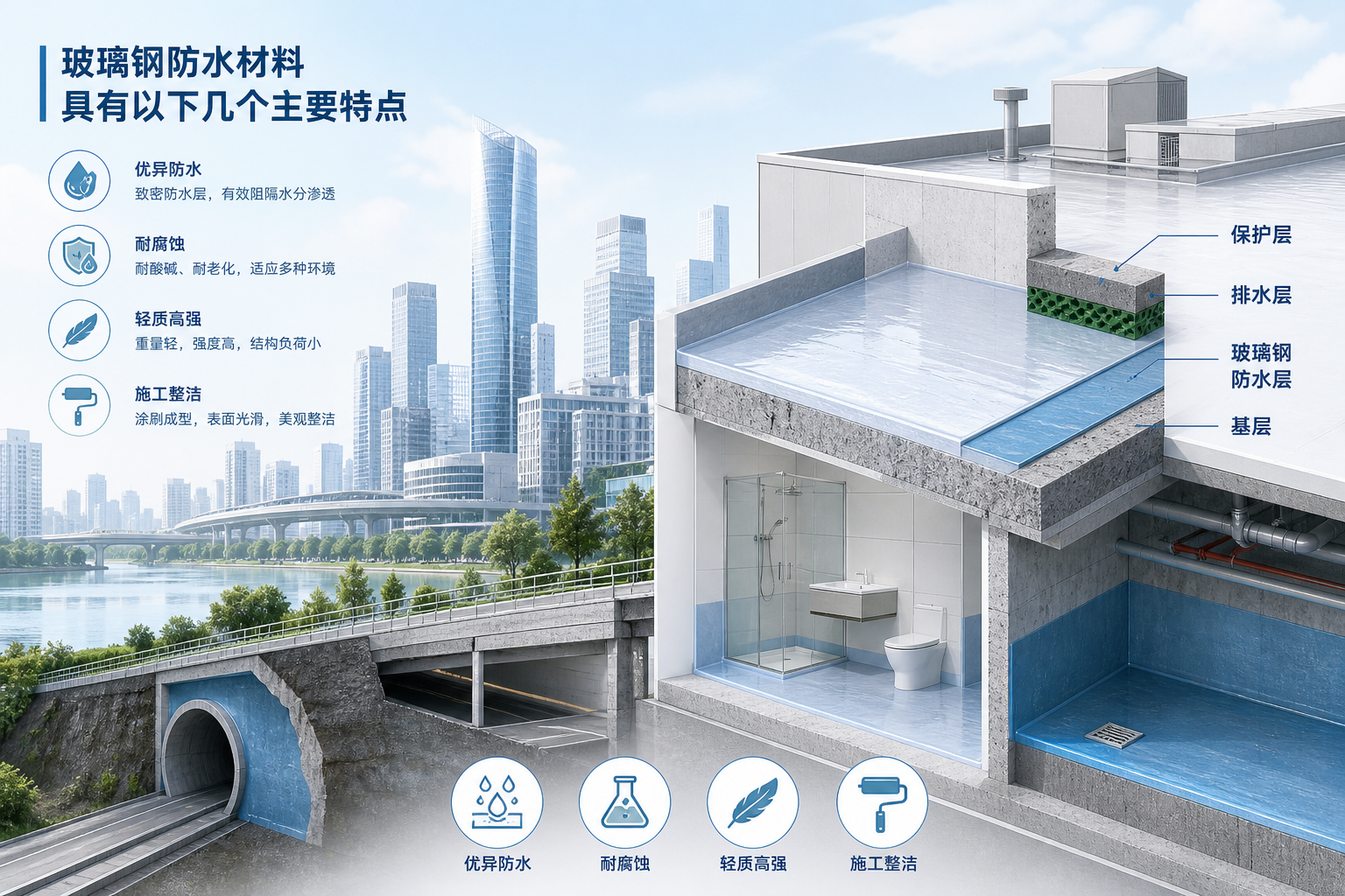 2023年玻璃钢防水材料市场趋势分析，关注 嘉兴 发展